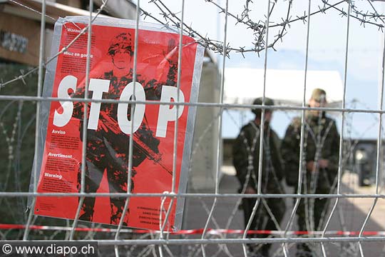 855 - Plus de 5500 soldats suisses sont mobiliss en vue du G8.