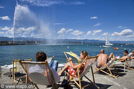 10404 - Photo : Suisse - ville de Genve - jet d'eau - lac Lman - Geneva, , switzerland