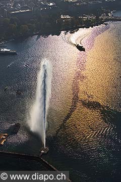 10701 - Photo : Suisse - ville de Genve - jet d'eau - lac Lman - Geneva, , switzerland