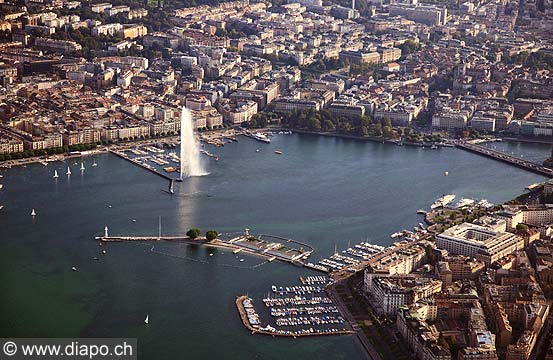10703 - Photo : Suisse - ville de Genve - jet d'eau - lac Lman - Geneva, , switzerland