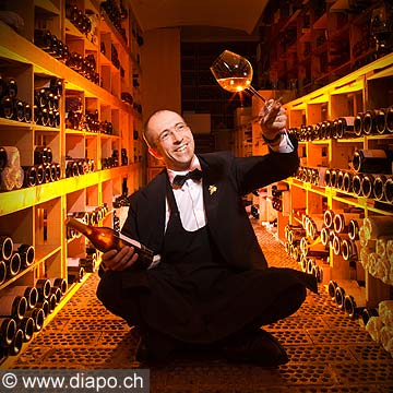 11213 - Christophe Montaud, sommelier, restaurant Philippe Rochat, Crissier