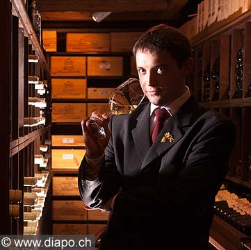 11215 - Xavier Debloch, meilleur sommelier de Suisse GaultMillau 2009, Domaine de Chteauvieux,  Satigny Genve