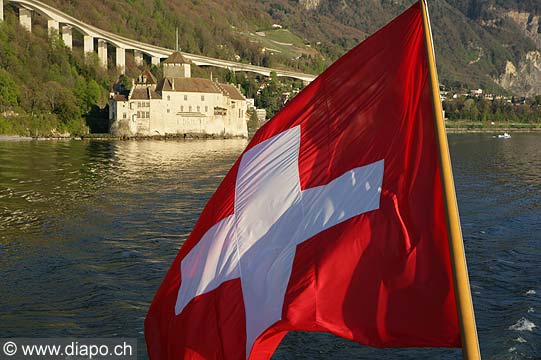 11596 - Photo : Suisse - Chteau de Chillon au bord du Lac Lman