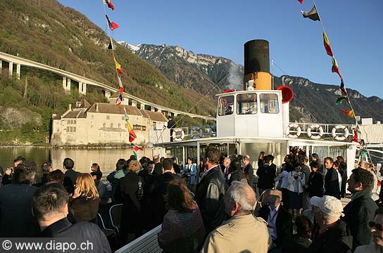 11597 - Photo : Suisse - Chteau de Chillon au bord du Lac Lman