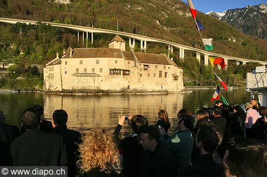 11599 - Photo : Suisse - Chteau de Chillon au bord du Lac Lman