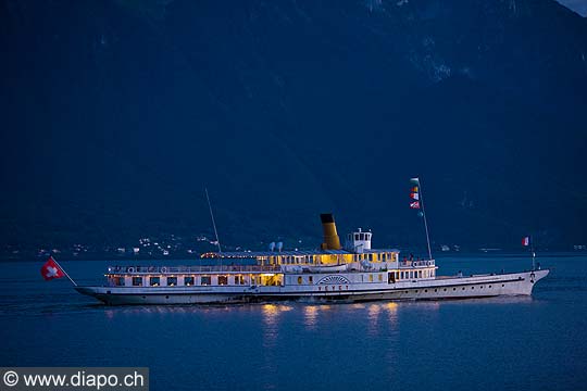 11997 - Photo : Suisse - Bateau de la CGN le Vevey sur le Lac Lman