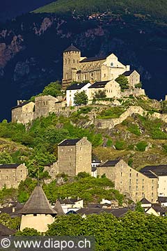 12006 - Photo: Suisse, Valais, La basilique de Valre,  switzerland, swiss wines - wein, schweiz 