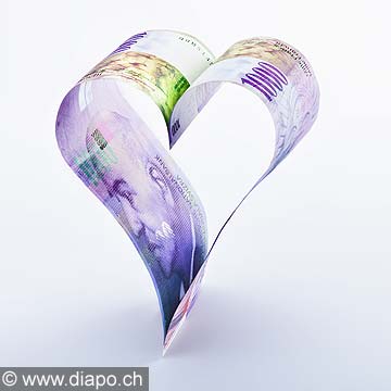 13127 - coeur de 1000 franc suisse