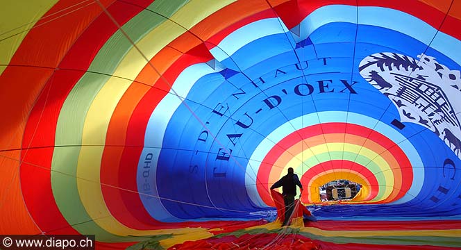 2859 - Semaine internationale de ballons  air chaud  Chteau d'Oex
