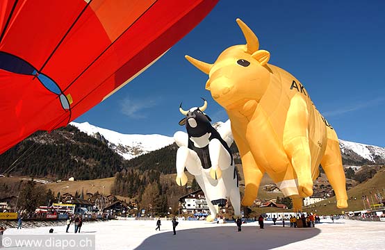 2861 - Semaine internationale de ballons  air chaud  Chteau d'Oex