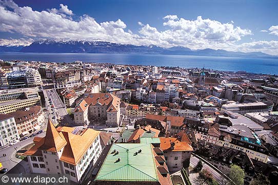 4471 - Lausanne vue de la Cathdrale