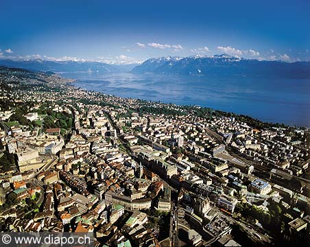 4493 - Lausanne - vue du ciel