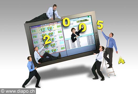 4964 - Carte de voeux pour un service bancaire