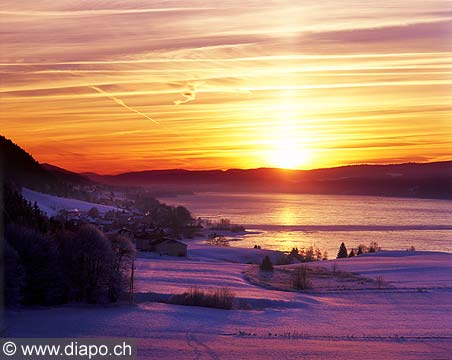 4978 - Lac de Joux en hiver - Suisse