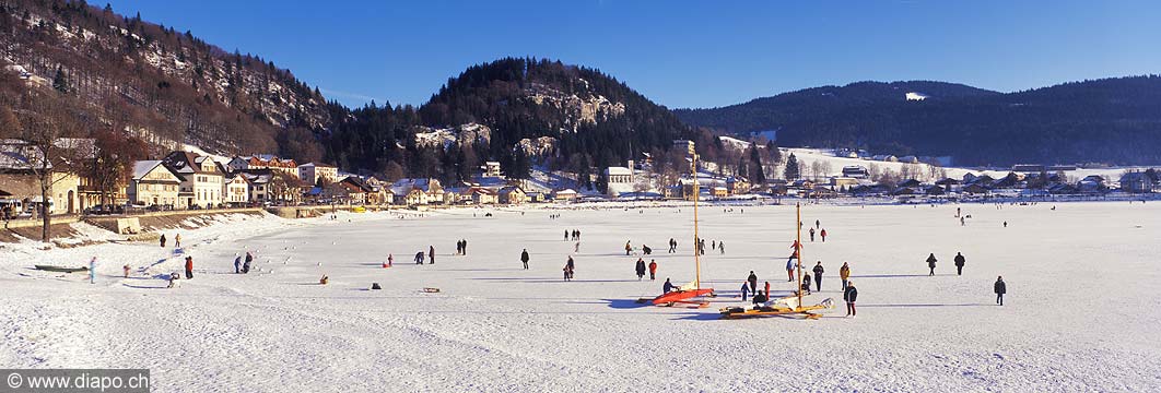 4979 - Lac de Joux en hiver - Suisse