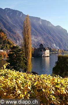 5004 - Le chteau de Chillon et le Lac Lman - Suisse
