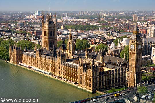 7536 - Photo : Angleterre - Londres, le Big Ben et la Tamise