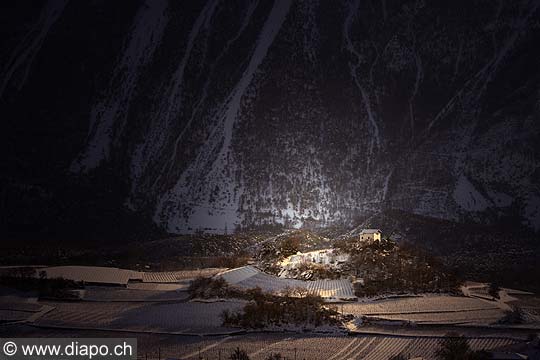 8075 - Photo : Suisse - Valais, Vignoble vers Salquenen