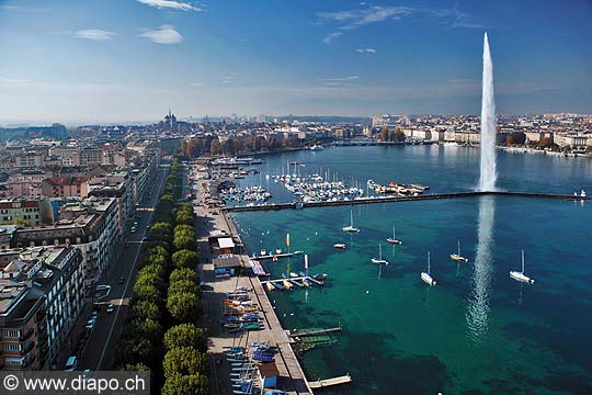 8576 - Photo : Suisse, Genve, jet d'eau, Lac Lman - Geneva