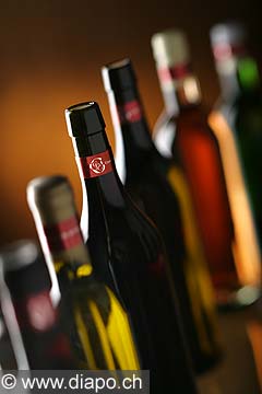 8592 - Bouteilles de vins en studio