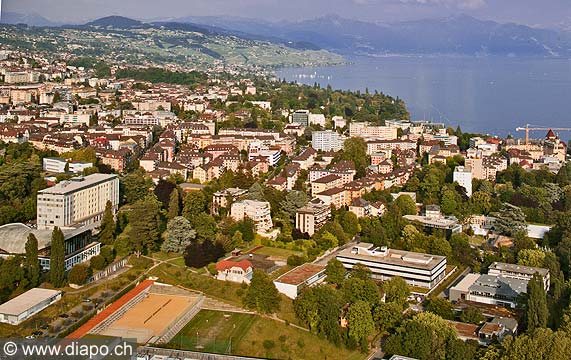 9515 - Photo: Suisse, Lausanne vue arienne, vue du ciel - Switzerland
