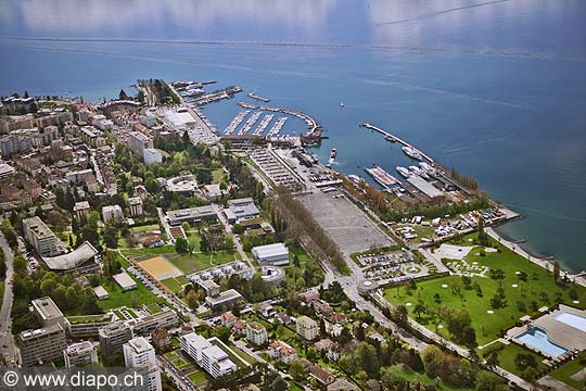 9517 - Photo: Suisse, Lausanne vue arienne, vue du ciel - Switzerland