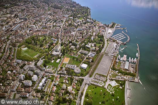 9519 - Photo: Suisse, Lausanne vue arienne, vue du ciel - Switzerland