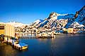 11132 - Photo :  Norvège,  Arctique, îles Lofoten, village de svolvaer sur l\'île de Austvagoy
