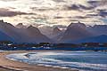 11186 - Photo :  Norvège,  Arctique, îles Lofoten, île de Flakstadoy, plage de Ramberg