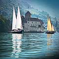 11329 - Photo :  Suisse - Chteau de Chillon au bord du Lac Lman