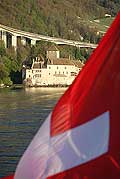 11593 - Photo : Suisse - Chteau de Chillon au bord du Lac Lman