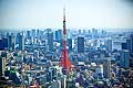 11742 - Photo :  Japon, Tokyo, Tokyo Tower depuis Roppongi Hills
