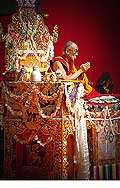 12694 - Photo: Tenzin Gyatso, le dala-lama, le plus haut chef spirituel du Tibet  Lausanne en Suisse