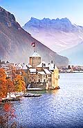 13122 - Photo : Suisse - Chteau de Chillon au bord du Lac Lman