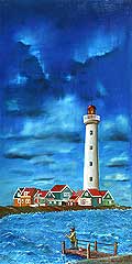 4969 - Le phare - Huile sur toile - 1992