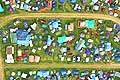 7986 - Suisse - Paléo festival de Nyon  - vue aérienne du camping