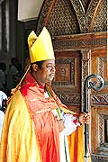 8138 - Photo : le de Zanzibar, Tanzanie, Afrique - La cathdrale Saint-Joseph en messe enn swahili.