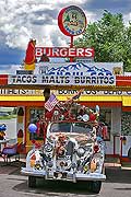 9112 - Photo : USA, Etats-Unis, Arizona, Route 66, town of Seligman, Image of America
