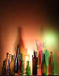 9614 - Photo : bouteilles de vins - bottles wines