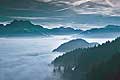 9909 - photo : Les Dents du Midi, mer de brouillard, Valais, Suisse